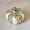 Capiz Ivory Jeweled Pumpkin | Mini | Set of 3 - Final sale / Non-returnable and Non-refundable